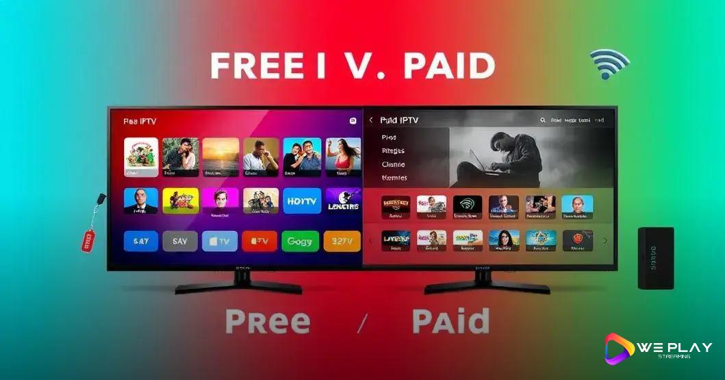 Comparação entre IPTV grátis e pago