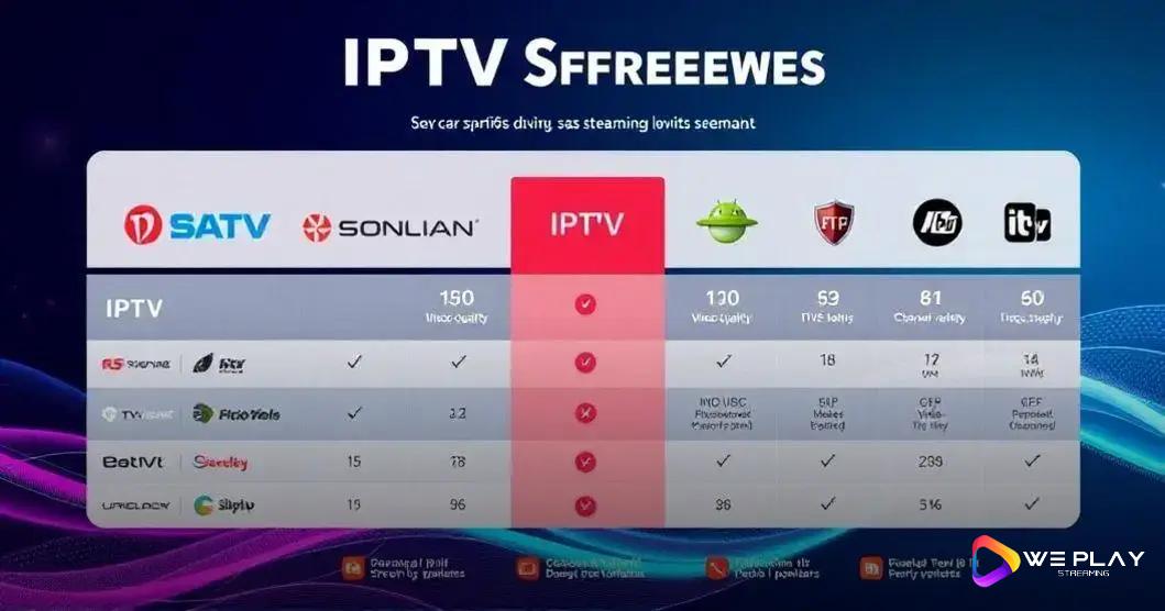 Comparação com outros serviços de IPTV