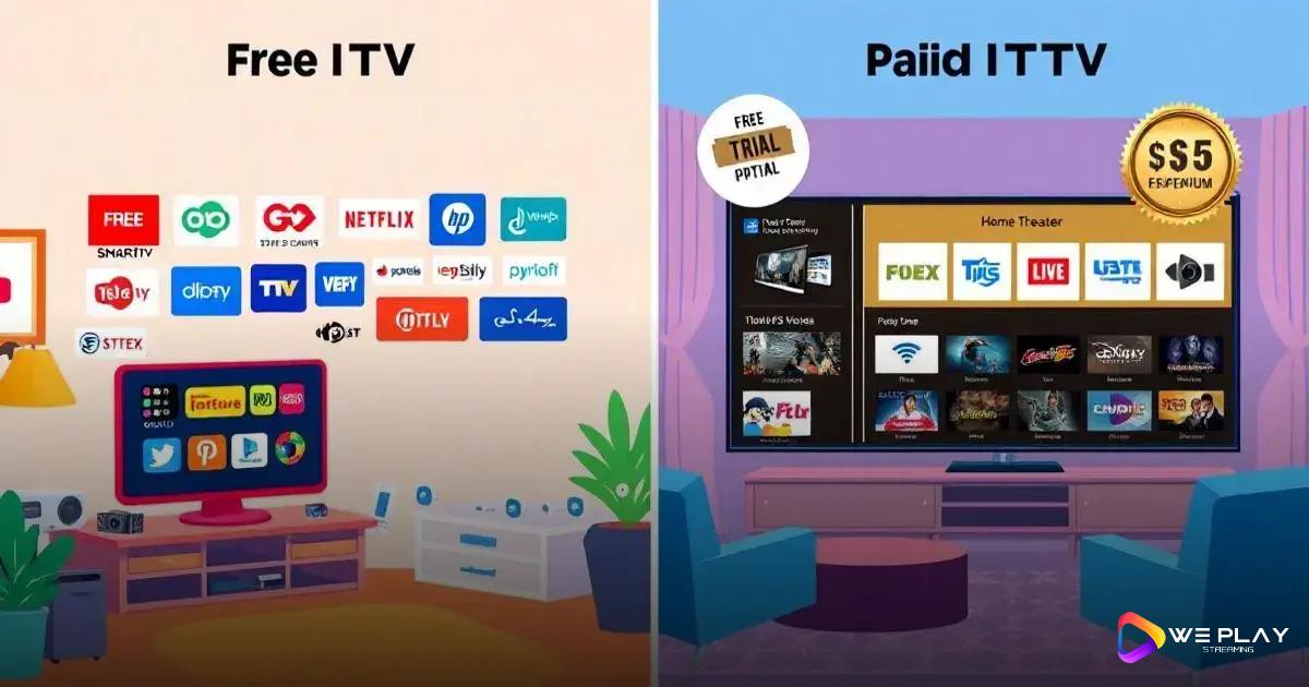 Comparação entre IPTV grátis e paga