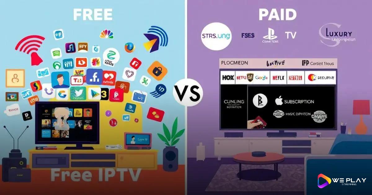 Comparação entre IPTV grátis e pago