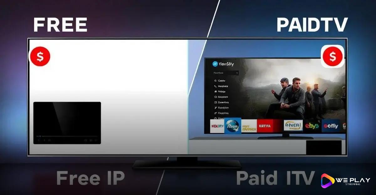 Comparação entre IPTV Grátis e Pago