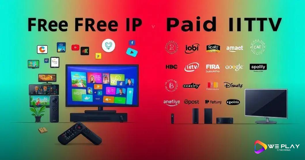 Comparação entre IPTV grátis e pago