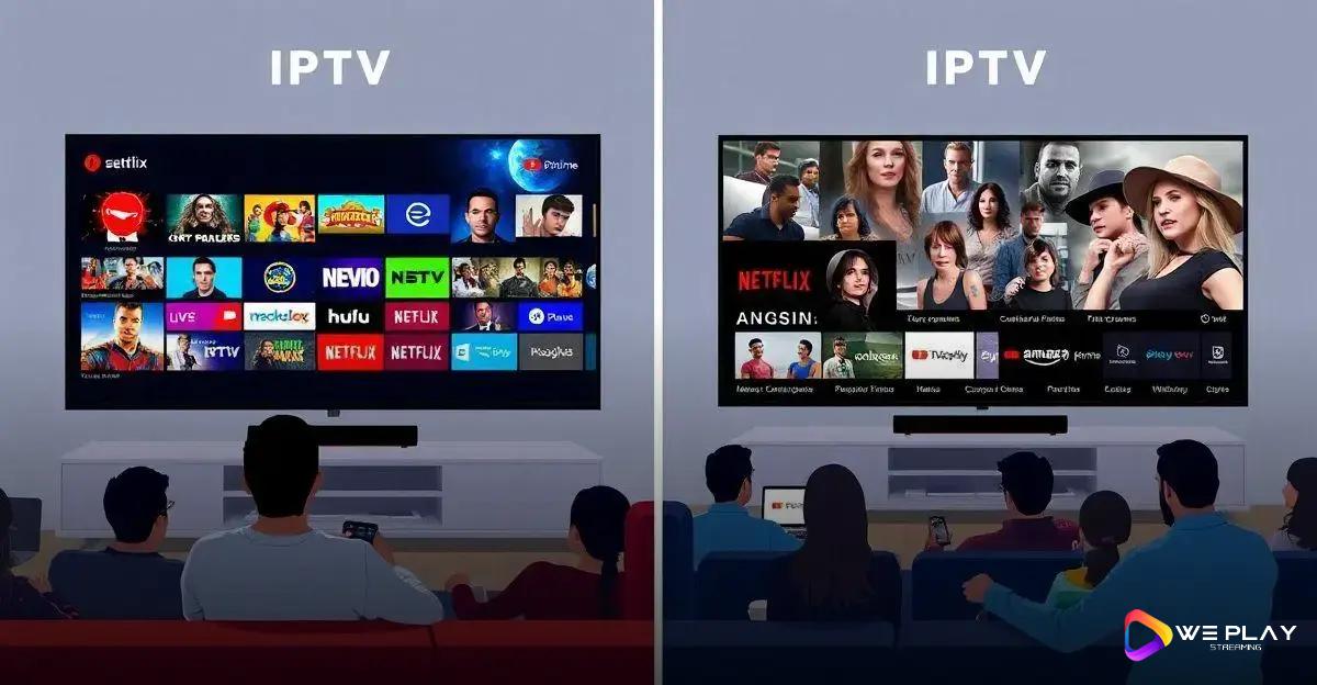 Comparação entre IPTV e outros serviços de streaming