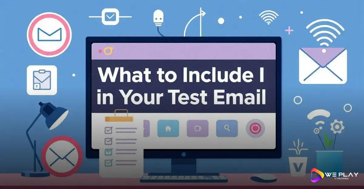 O que incluir no seu email de teste